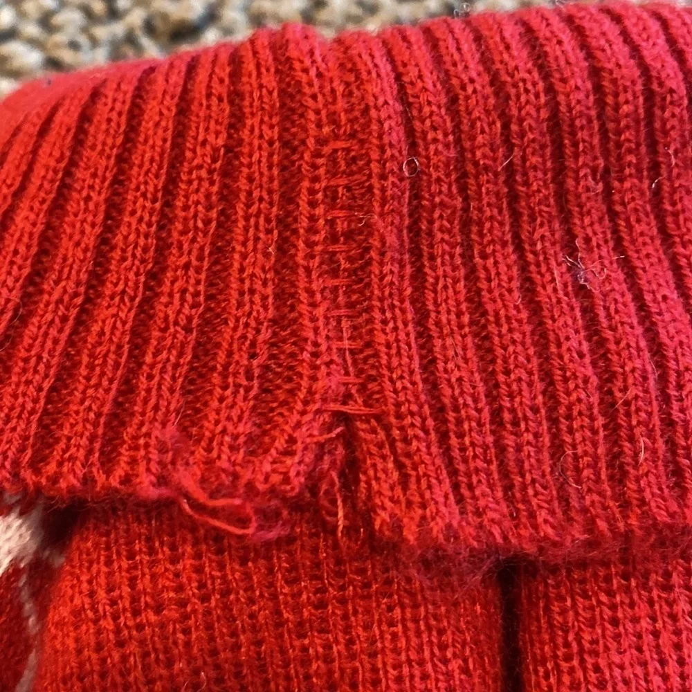 Dog Snowflake Turtleneck Sweater w/ Leash Holder Hole